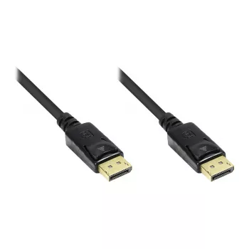 Alcasa DisplayPort/DisplayPort 5 m kabelis, vīriešu/vīriešu, zelta kontakti, melns (4810-050G)