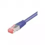 Tecline Patch-Cable RJ-45 (vīrietis) uz RJ-45 (vīrietis) 1.5 m SFTP PiMF CAT 6 Halogēns-bez, Snagless Violeta (715015V)