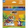 BIC Krāsainie zīmuļi Kids Smooth 24 krāsu komplekts
