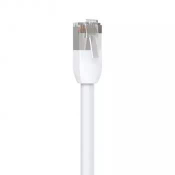 Ethernet savienojuma kabelis UBIQUITI UACC-CABLE-PATCH-OUTDOOR-1M-W Cat5e RJ-45 uz RJ-45, 1 m, balts, S/UTP, TPE apvalks