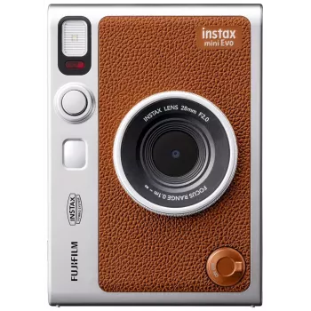 Fujifilm Instax mini EVO hibrīda momentkameras brūnā krāsā