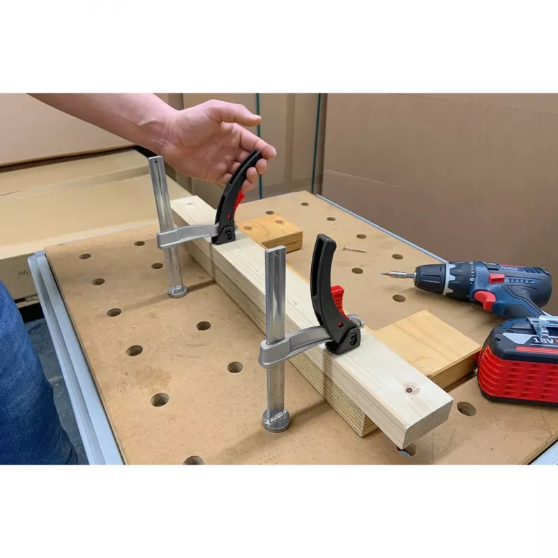 BESSEY skavas elements TW20-15-8-KLI, daudzfunkciju galdiem, 2 gab., sudrabs