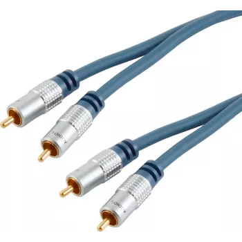 Audio kabelis ShiverPeaks 40103MHQ, 2-vadu, taisni spraudņi, 3,0 m