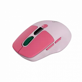 Canyon MW-26 - 2in1 bezvadu optiskā pele Bluetooth / 2.4 GHz - klusa - rozā
