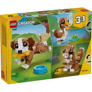 LEGO CREATOR 3 IN 1 31382 Jauki dzīvnieki: Rotaļīgs kucēns