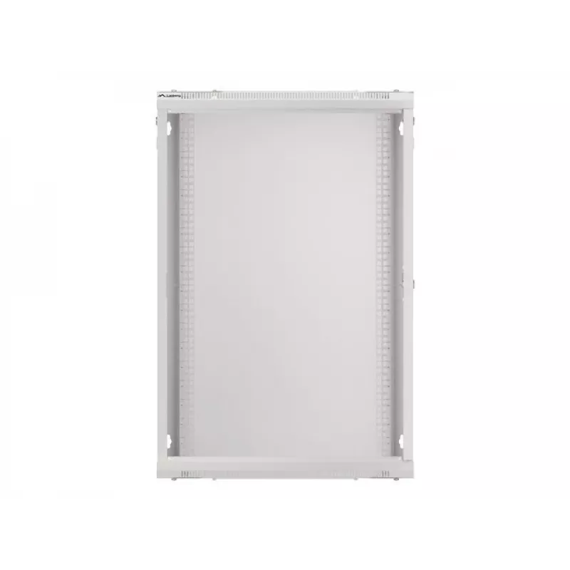 Lanberg sienas montāžas sadales skapis 19'' 18U 600x450mm pelēks (stikla durvis)