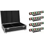 LED paneļa gaisma EUROLITE PMB-8 COB QCL 30W — komplekts 4 gab.