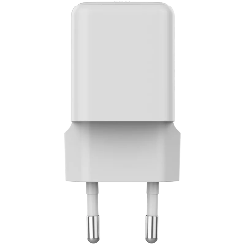 Canyon CU20AC GaN 20W PD lādētājs, 2 porti (USB-A/USB-C), balts