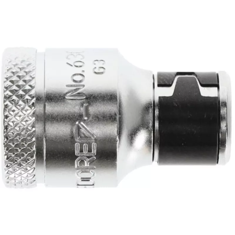 Gedore 1973312 bitu adapteris no 3/8″ kvadrāta uz 1/4″ sešstūri, hromēts