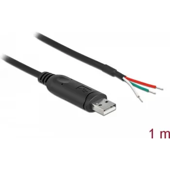 Adaptera kabelis USB 2.0 Type-A uz Serial RS-232 DeLOCK 62930