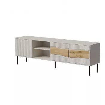 TV skapis cama meble INSERTO 3D1W 190x40x62 cm kašmira apdare ar LED