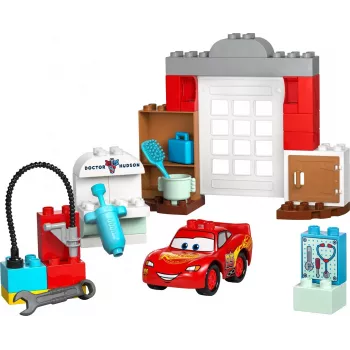 Konstruktors LEGO DUPLO 10456 Disnejs Makvīna vizīte pie Doka darbnīcā — 35 gabali, vecumam no 2 gadiem, lielie klucīši