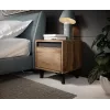 Naktsgaldiņš cama meble NORD, komplekts 2 gab., 40×38×45 cm, ozols wotan/antracīts, 1 atvilktne, 16 mm rāmis