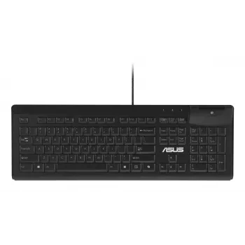Vadu pilnizmēra tastatūra ASUS KU100 Melna, igauņu izkārtojums, USB Type-A, 2 m kabelis