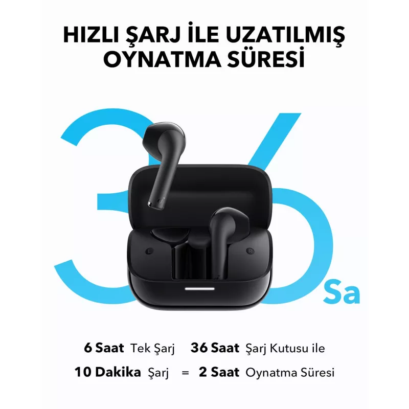 Anker Soundcore K20i A3994G11 TWS intraaurālās austiņas, melnas, USB-C