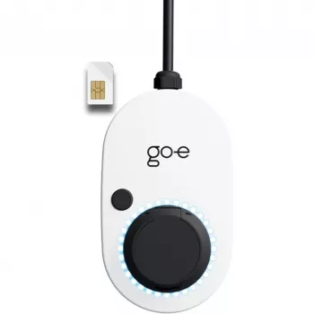 GO-E Charger Gemini 2.0, 11 kW (16A 3-fāzes), Wallbox Balts/melns, bez kabeļa, 4G/LTE