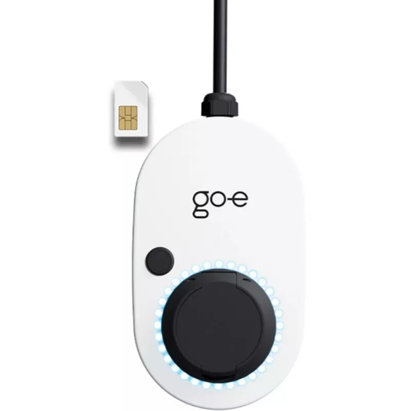 GO-E Charger Gemini 2.0, 11 kW (16A 3-fāzes), Wallbox Balts/melns, bez kabeļa, 4G/LTE