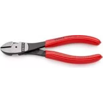 KNIPEX augstas sviras diagonālās knaibles 160 mm, plastmasas pārklājums