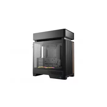 PC korpuss DeepCool CL660 Melns — ATX/Micro-ATX/Mini-ITX, rūdīts stikls, 2x3.5 collas + 1x2.5 collas, priekšā 140 mm, augšā/aizmugurē 120-140 mm