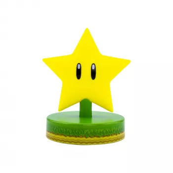 Galda lampa Paladone Super Mario Super Star Icon Light — dekoratīvā LED naktsgaisma
