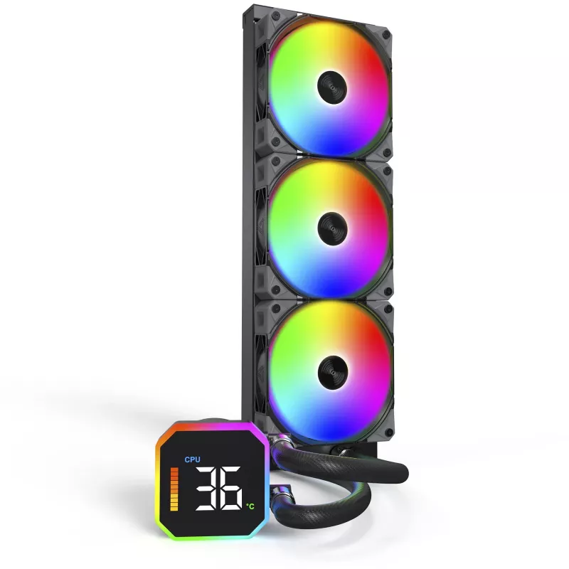 Dzesētājs CPU DAUDZSPRŪDZES MELNS/HYPERFLOW DIGITAL 360 MONTECH