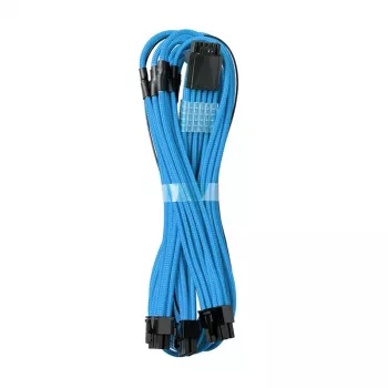 CableMod C-Series PRO ModMesh 12VHPWR uz 3x PCI-e Kabelis Corsair - 60cm, gaiši zils