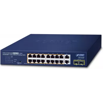 Nepārvaldāms slēdzis PLANET GSD-2022P 16-portu Gigabit PoE