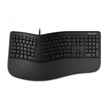 Ergonomiskā tastatūra BE izkārtojums Azerty Melna