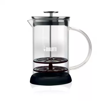 Bialetti Cappuccinatore Vetro 6tz manuālais piena putotājs 330ml
