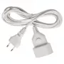 Brennenstuhl H03VVH2-F 2x0,75 - Spannungsversorgungs-Verlängerungskabel - Eurostecker (M) - IEC 60906-1 (W) - 3,0m - weiß (1161660)