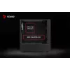 Datora korpuss Savio Noctis Glass RGB Cube, ATX/Micro-ATX/Mini-ITX, rūdīta stikla priekšpuse, RGB ventilatori, melns
