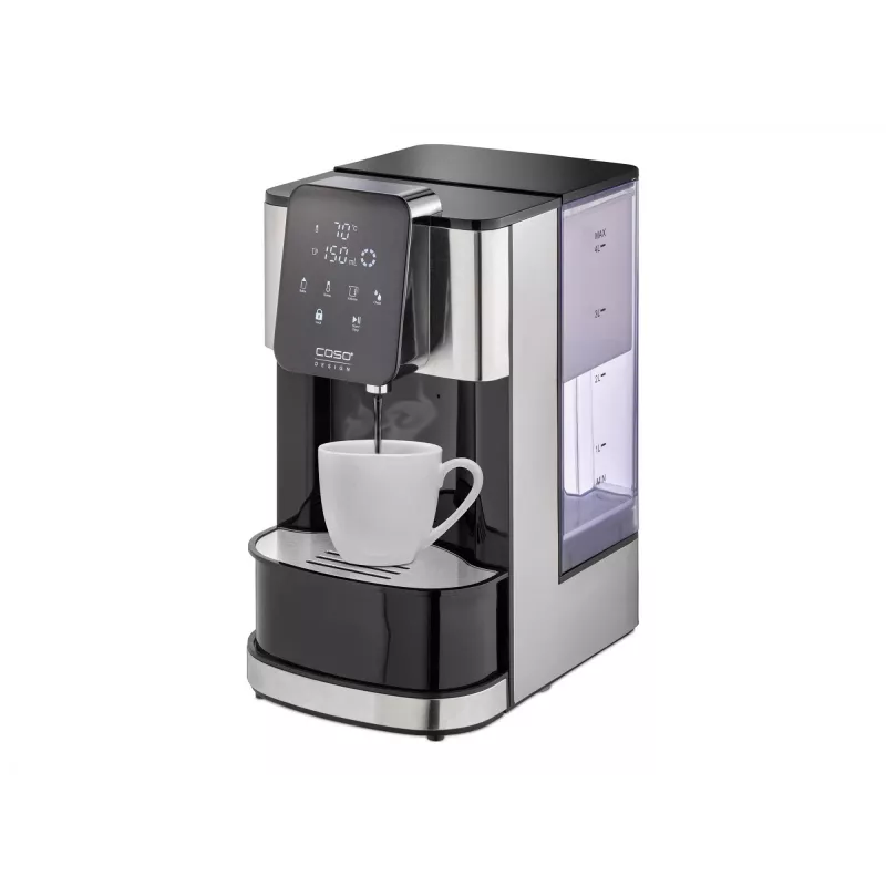 Elektriskā tējkanna Caso Turbo Hot Water Dispenser HW 1660 — 4 L, 2600 W, melns/nerūsējošs tērauds