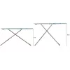Pilna izmēra gludināmais dēlis Vileda 4023103218932 — nerūsējošā tērauda kājas, 1200×380 mm, augstums 75–96 cm, salokāms, gludekļa turētājs