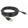 USB kabelis DeLOCK 83669 USB 2.0 4 m USB A USB C Melns