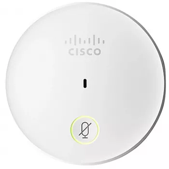 Galda mikrofons Cisco CS-MIC-TABLE-J — vadu IP telefona mikrofons, 80–20000 Hz, 4-pin Hirose, balts