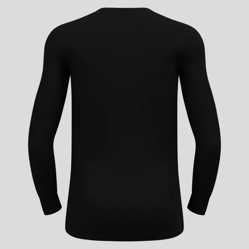 Odlo BL TOP apkakles garkrekls ACTIVE WARM ECO vīriešu T-krekls, M izmērs, melns