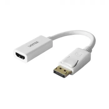 UNITEK Y-6332 Balts DisplayPort DP uz HDMI 4K UHD HDTV Vīrietis-Sieviete Pārveidotājs