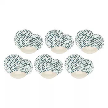 Vakariņu servīze 6 personām Rose&Tulipani R18420TA18 Sea Stones dizains, 18 gab.