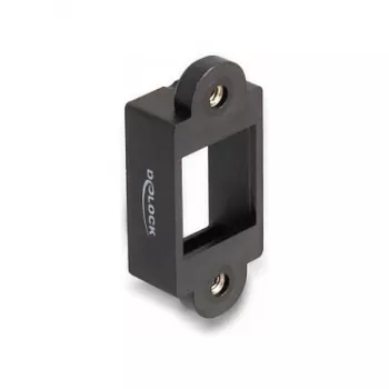 DeLOCK Keystone ietvara turētājs Snap-in Melns 18mm x 40mm x 10mm