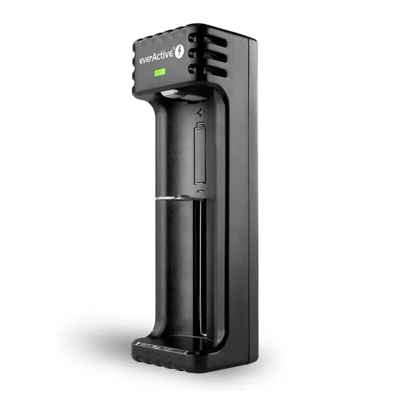 Lādētājs akumulatoriem everActive LC100C USB-C Li‑Ion šūnām, USB-C ieeja, modelis LC100C