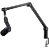 LOGITECH Yeticaster GX Dynamic RGB spēļu mikrofons ar LIGHTSYNC un galda mikrofonu sviras statīvu - MELNS