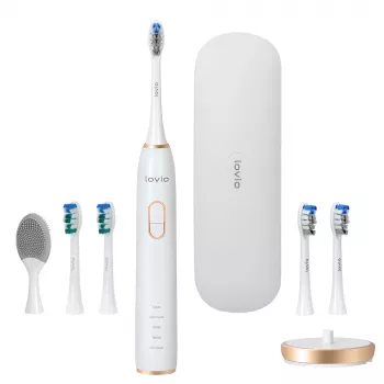 LOVIO Home SonicProtect PRO Elektriskā zobu birste Balta LVTB124WH