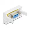 Delock 81556 Easy 45 modulis ar Sub-D 9 ligzdām (ligzda–ligzda), 22,5 x 45 mm