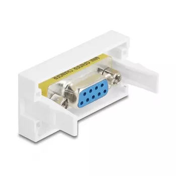 Sienas VGA kontaktligzda DELOCK 81556, sievišķā–sievišķā, balta, ABS, 45×22.5×17.4 mm