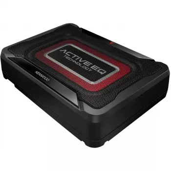 Kenwood KSC-PSW7EQ automašīnas zemfrekvenču skaļrunis, iebūvēts pastiprinātājs, 160 W