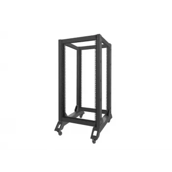 Brīvi stāvošs statīvs LANBERG OR01-6822-B 22U, 600 mm x 800 mm, melns, 600 kg slodze