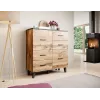 Cama sideboard LOTTA 110 2D4S wotan oak/mat Melns