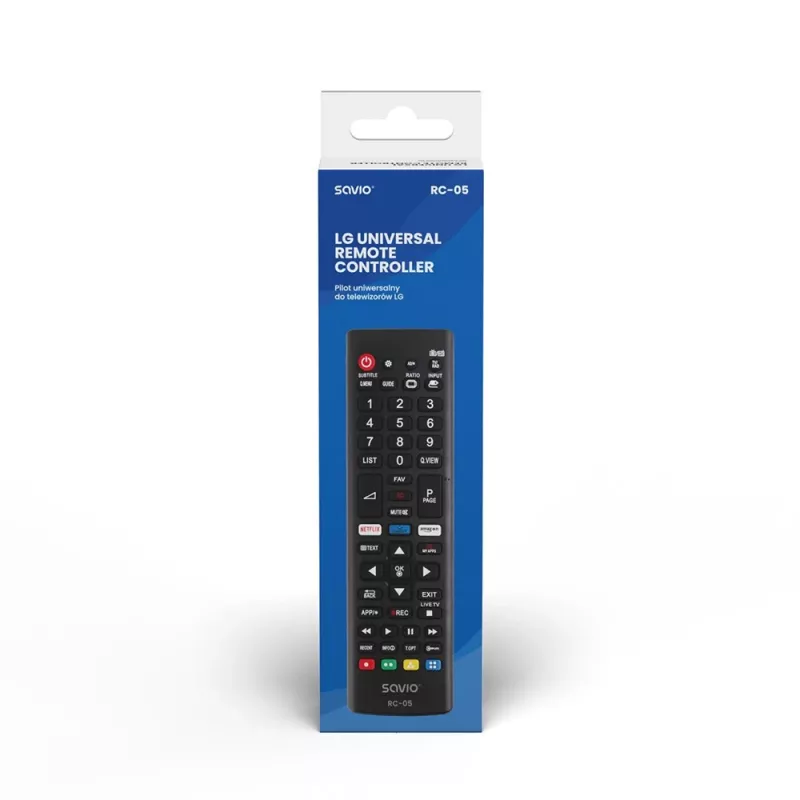 Savio RC-05 Black IR bezvadu tastatūra