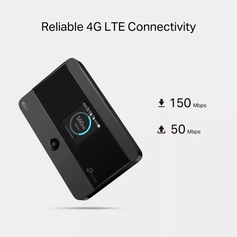 TP-LINK M7352 4G LTE mobilais Wi-Fi maršrutētājs 150Mbps — pārnēsājams hotspots ar microSD slotu