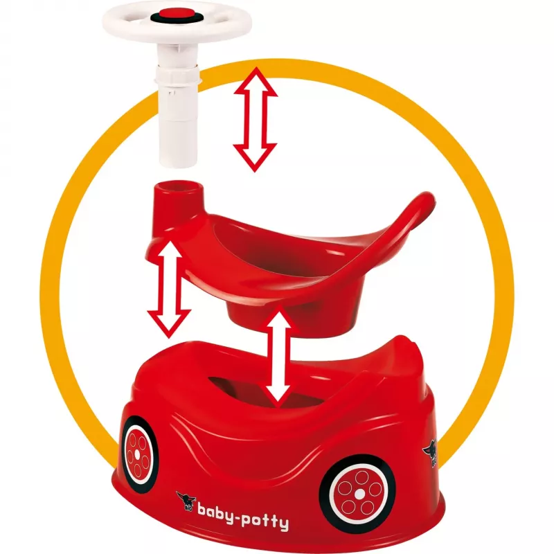 Podiņa sēdeklis Simba-Dickie BIG 800056801, plastmasa, sarkans, 310×280×280 mm
